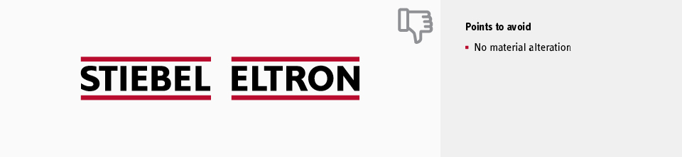 Logo Dos and Don‘ts | Brandbox STIEBEL ELTRON